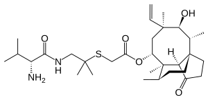 Strukturformel von Valnemulin